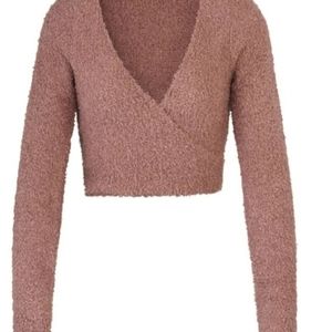 SKIMS knit wrap top XL